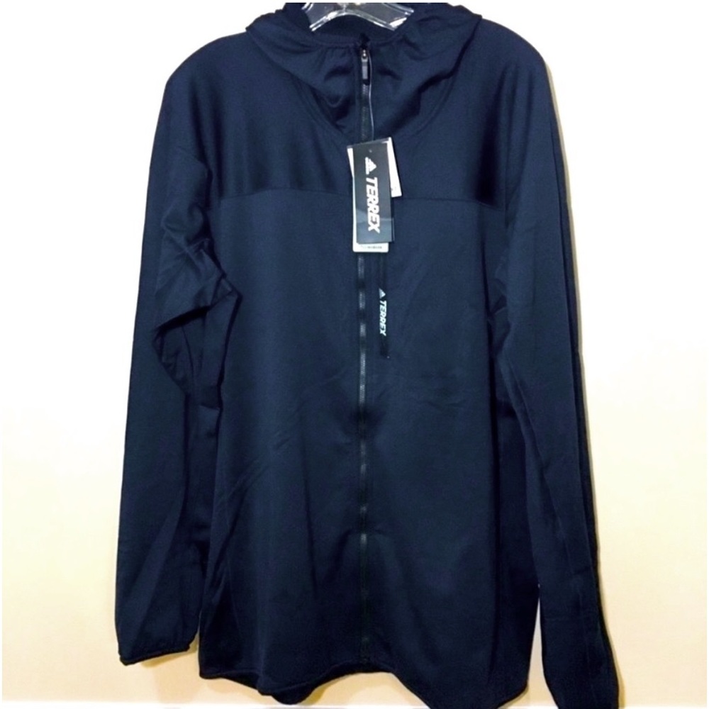 NWT Adidas Men’s Terrex Tracerocker Full Zip Hooded Jacket - Picture 4 of 8